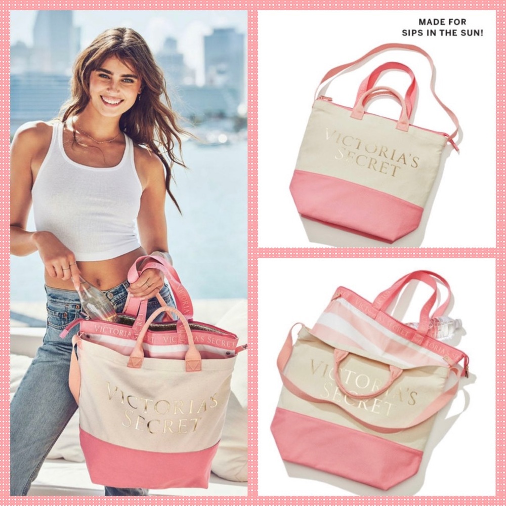 NWT Victoria Secret tote with insulated cooler!